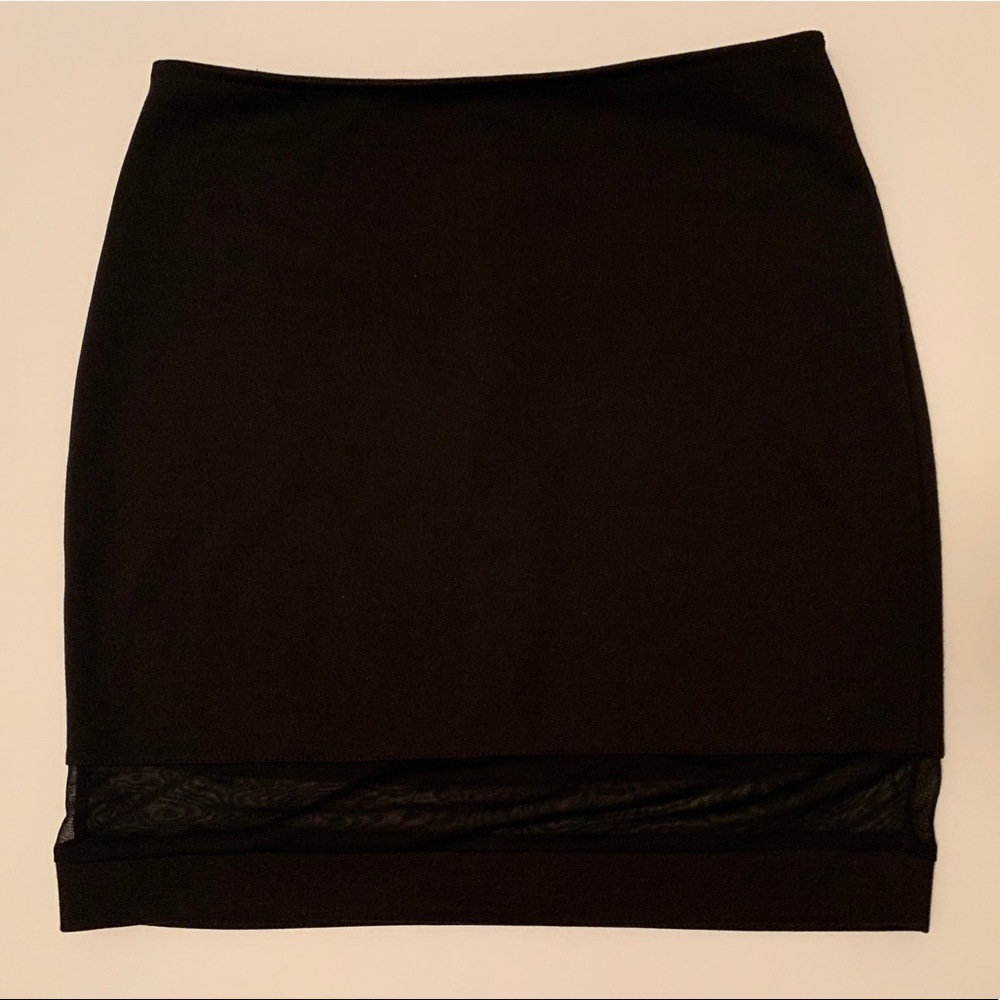 Black & Mesh Skirt